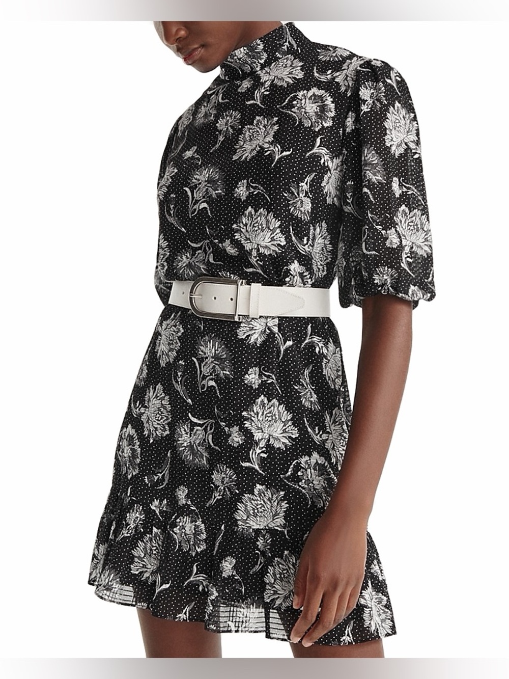 THE KOOPLES
Dandy Jacquard Black and White  Dress size 0 New